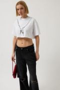 Baskılı Crop T-Shirt resmi