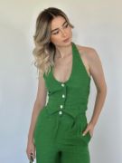 Yeşil Yelek Ve Pantolon Takım resmi