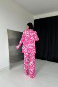 Fuşya Ceket Ve Pantolon Takım resmi