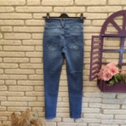Yüksek Bel Likralı Jean Pantolon 90 Cm resmi