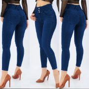 Yüksek Bel Likralı Jean Pantolon 90 Cm resmi