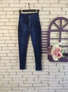 Yüksek Bel Likralı Jean Pantolon 90 Cm resmi