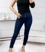 Yüksek Bel Likralı Jean Pantolon 90 Cm resmi