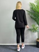 Kadın Yeni Sezon Uzun Kollu Ribana Detay Ikili Takım resmi