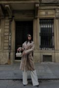 YILAN DESEN TRENCH - Bej resmi
