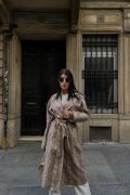 YILAN DESEN TRENCH - Bej resmi