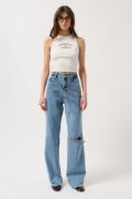 Lazer Kesim Wide Leg Jean resmi