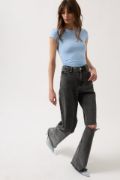 Lazer Kesim Wide Leg Jean resmi