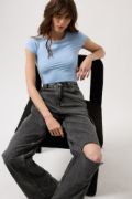 Lazer Kesim Wide Leg Jean resmi
