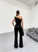 230 Gr Poly Viscose Full Lycra İspanyol Paça Pantolon resmi