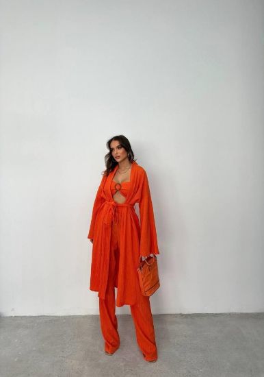KRINKILL BÜSTİYER-PANTOLON-KİMONO TAKIM - Orange resmi
