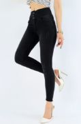 Yüksek Bel Likralı Jean Pantolon 90 Cm resmi