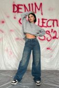 Lacivert Comfy Jeans Pantolon resmi