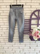 Yüksek Bel Likralı Jean Pantolon 90 Cm resmi