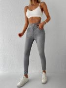 Yüksek Bel Likralı Jean Pantolon 90 Cm resmi