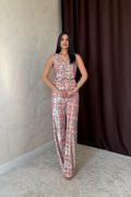 Gri Pullu Yelek Ve Pantolon Takım resmi