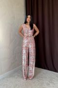 Gri Pullu Yelek Ve Pantolon Takım resmi