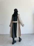 TRENCH BOYUNA DERİ PARÇALI - Taş resmi