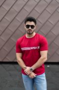 Erkek Kısa Kollu Nasa Baskı Basic Erkek T-shirt resmi