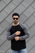 Erkek Uzun Kollu Bisiklet Yaka Viskon Iki Iplik Bluz resmi