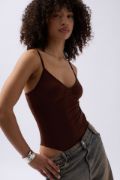 Önü Büzgülü Askılı Bodysuit resmi