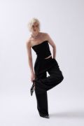 Straplez Dokulu Crop resmi