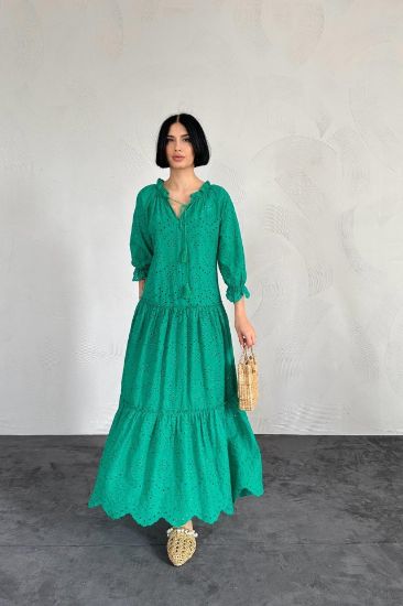 Yeşil Dantelli New Elbise resmi