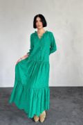 Yeşil Dantelli New Elbise resmi