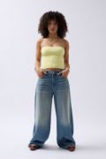 Straplez Dokulu Crop resmi