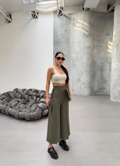 230 Gr Poly Viscose Full Lycra Metal Toka Aksesuarli Pantolon resmi