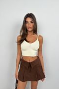 V Yaka Crop Bluz resmi