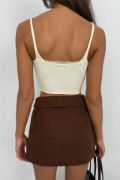 V Yaka Crop Bluz resmi