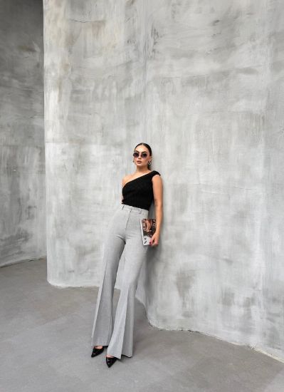 230 Gr Poly Viscose Full Lycra İspanyol Paça Pantolon resmi