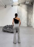 230 Gr Poly Viscose Full Lycra İspanyol Paça Pantolon resmi