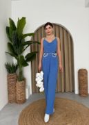 Darcy Sırt Dekolteli Tulum resmi