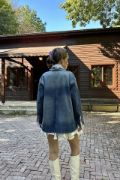 Mavi Vintage Kot Ceket resmi