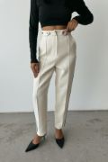 CHANEL PANTOLON YAN BİYELİ - Beyaz resmi