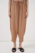 6591 Dokuma Şalvar Pantolon - Camel resmi