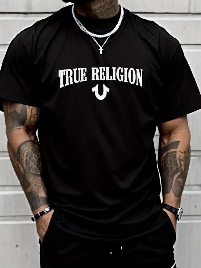 Erkek True Religion Baskılı Süprem T-shirt resmi