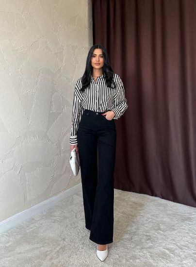 Siyah Comfy Jeans Pantolon resmi