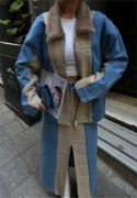 CHANEL GARNİLİ KOT MONT - Bej resmi