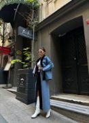 CHANEL GARNİLİ KOT MONT - Siyah resmi
