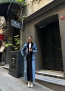 CHANEL GARNİLİ KOT MONT - Siyah resmi