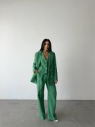 CHANEL YELEK-CEKET-PANTOLON TAKIM - Yeşil resmi