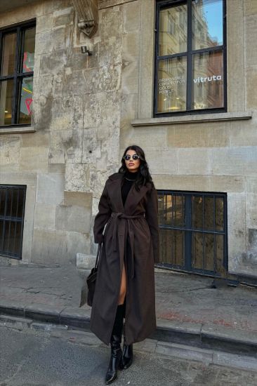 KAŞE KABAN MAXİ - Kahverengi resmi