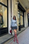 KAŞE CROP CEKET 4 DÜĞME - Gri resmi