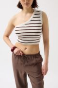 Tek Omuz Çizgili Crop resmi