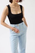 Kare Yaka Kalın Askılı Bodysuit resmi
