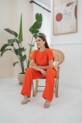 Oranj T-Shirt Ve Pantolon Takım resmi
