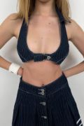 Polo Yaka Tiny Crop resmi